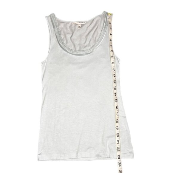 Banana Republic Tank with layered ribbon scoop neck Light Green Size XS - Picture 3 of 6